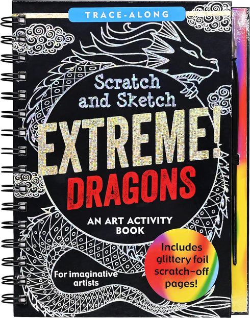 EXTREME! DRAGONS SCRATCH AND SKETCH - PETER PAUPER PRESS
