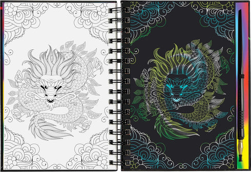 EXTREME! DRAGONS SCRATCH AND SKETCH - PETER PAUPER PRESS