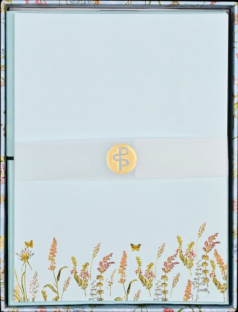 BLOOMS BUTTERFILES STATIONERY
