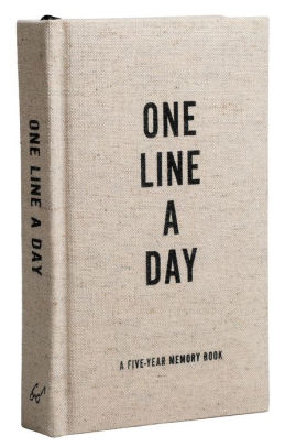 CANVAS ONE LINE A DAY: A FIVE-YEAR MEMORY BOOK (YEARLY MEMORY JOURNAL AND DIARY,