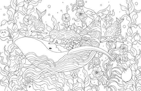 A MILLION MERMAIDS: MAGICAL CREATURES TO COLOR VOLUME 7 - MAYO. LULU