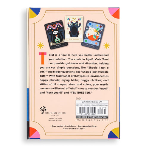 MYSTIC CATS TAROT: A 78-CARD DECK AND GUIDEBOOK - ROMO. MICHELLE