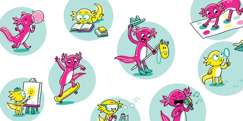 AXOLOTL AND AXOLITTLE - HITCHMAN. JESS; REBAR. SARAH