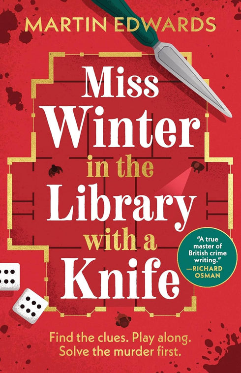MISS WINTER IN THE LIBRARY WITH A KNIFE - EDWARDS. MARTIN