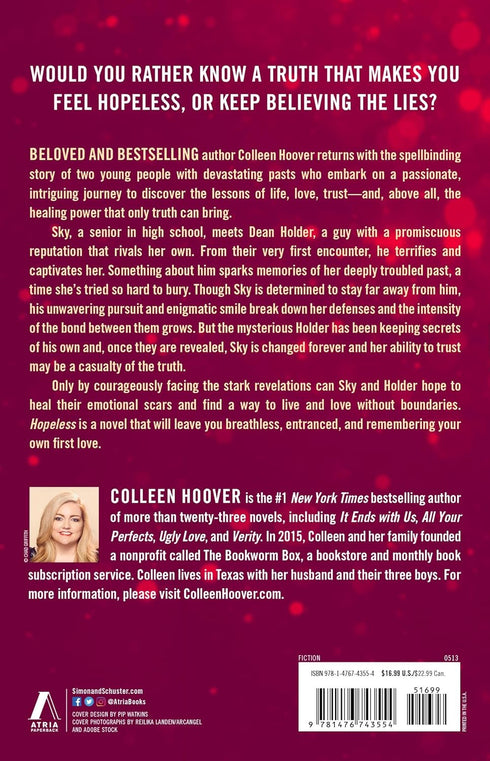 HOPELESS (HOPELESS #01) - HOOVER. COLLEEN