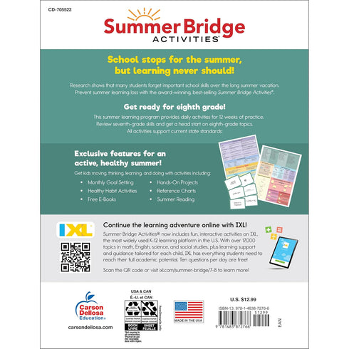 Summer Bridge Activities, 7-8