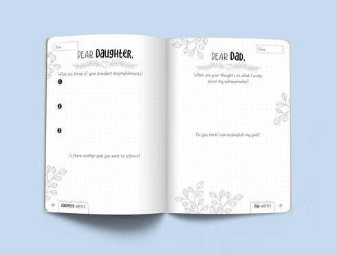 LOVE, DAD AND ME: A FATHER AND DAUGHTER KEEPSAKE JOURNAL - CLEMONS. KATIE