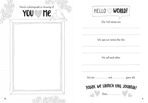 LOVE, DAD AND ME: A FATHER AND DAUGHTER KEEPSAKE JOURNAL - CLEMONS. KATIE