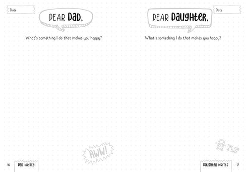 LOVE, DAD AND ME: A FATHER AND DAUGHTER KEEPSAKE JOURNAL - CLEMONS. KATIE