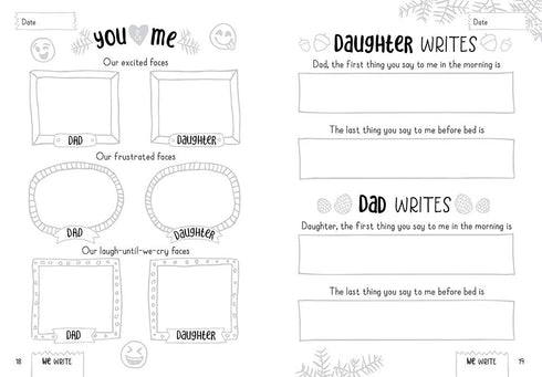 LOVE, DAD AND ME: A FATHER AND DAUGHTER KEEPSAKE JOURNAL - CLEMONS. KATIE