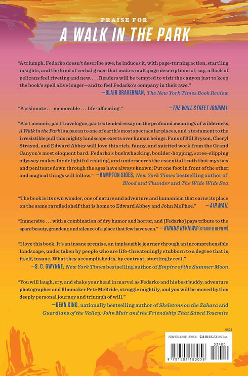 WALK IN THE PARK: THE TRUE STORY OF A SPECTACULAR MIDADVENTURE... - FEDARKO. KEV
