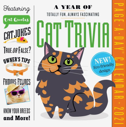 A YEAR OF CAT TRIVIA PAGE-A-DAY CALENDAR 2021