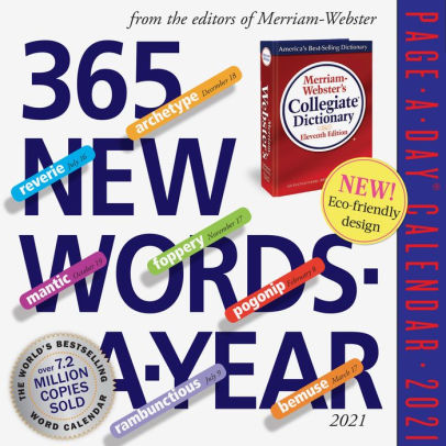 365 NEW WORDS-A-YEAR PAGE-A-DAY CALENDAR 2021