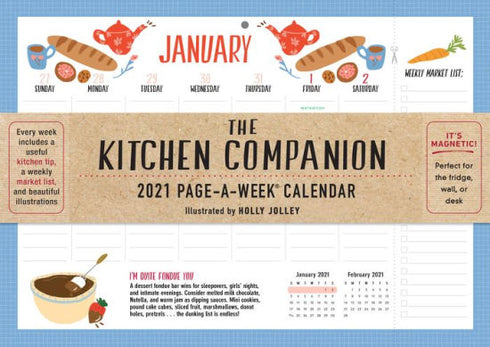 THE KITCHEN COMPANION PAGE-A-WEEK CALENDAR 2021