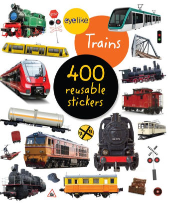 TRAINS EYELIKE STICKER BOOK - WORKMAN