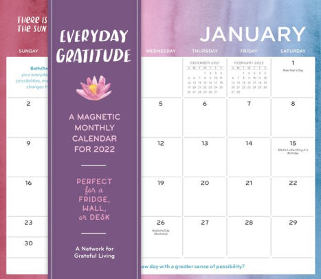 EVERYDAY GRATITUDE MAGNETIC MONTHLY