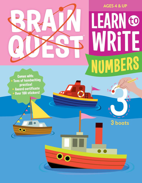 BRAIN QUEST LEARN TO WRITE: NUMBERS - WORKMAN PUBLISHING
