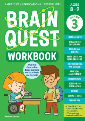 BRAIN QUEST WORKBOOK: 3RD GRADE REVISED EDITION - WORKMAN PUBLISHING