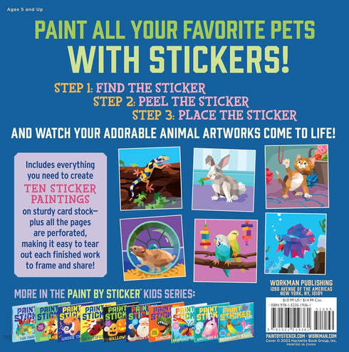 PAINT BY STICKER KIDS: PETS - WORKMAN PUBLISHING