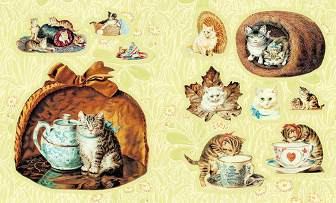 VICTORIANA CATS: THE STICKER BOOK - HART. CYNTHIA