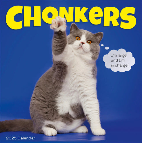CHONKERS WALL CALENDAR 2025 - WORKMAN CALENDARS