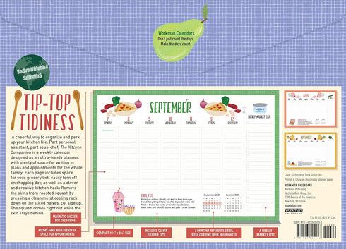THE KITCHEN COMPANION PAGE-A-WEEK CALENDAR 2025 - WORKMAN CALENDARS