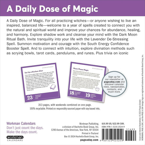 A YEAR OF MODERN WITCHCRAFT PAGE-A-DAY CALENDAR 2025 - WIGINGTON. PATTI