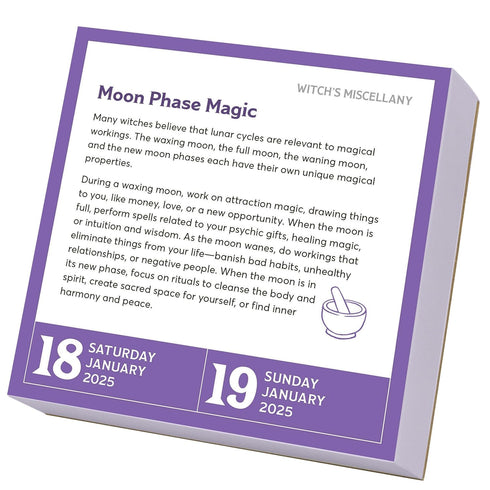 A YEAR OF MODERN WITCHCRAFT PAGE-A-DAY CALENDAR 2025 - WIGINGTON. PATTI