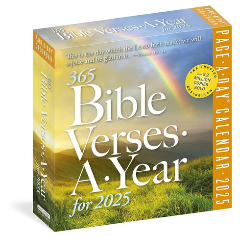 365 BIBLE VERSES-A-YEAR PAGE-A-DAY CALENDAR 2025 - WORKMAN CALENDARS