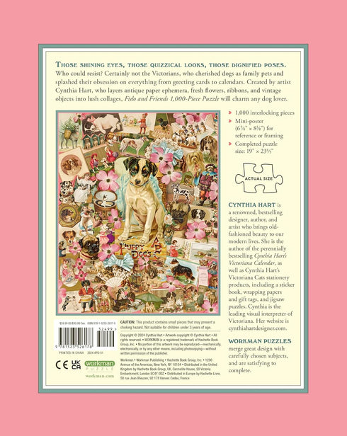 VICTORIANA DOGS: FIDO & FRIENDS 1000 PIECE JIGSAW PUZZLE - HART. CYNTHIA