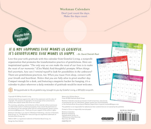 EVERYDAY GRATITUDE: INSPIRATION AND ORGANIZATION FOR 2025 - A NETWORK FOR GRATEF