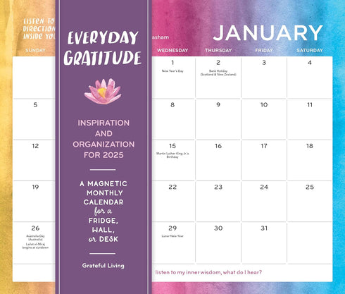 EVERYDAY GRATITUDE: INSPIRATION AND ORGANIZATION FOR 2025 - A NETWORK FOR GRATEF
