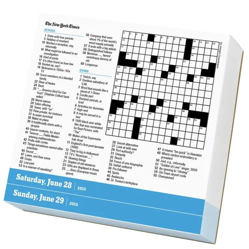 THE NEW YORK TIMES CROSSWORD PAGE-A-DAY® CALENDAR 2025 - THE NEW YORK TIMES