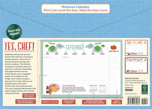 KITCHEN COMPANION PAGE-A-WEEK CALENDAR 2026
