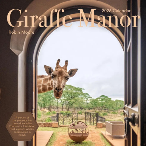 GIRAFFE MANOR WALL CALENDAR 2026