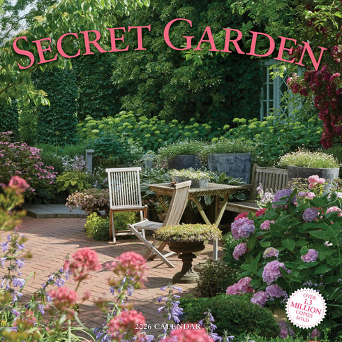 SECRET GARDEN WALL CALENDAR 2026