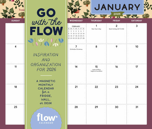 GO WITH THE FLOW: INSPIRATION AND ORGANIZATION FOR 2026