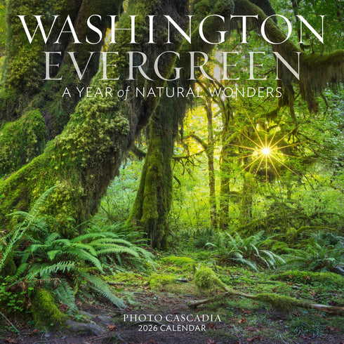 WASHINGTON EVERGREEN WALL CALENDAR 2026
