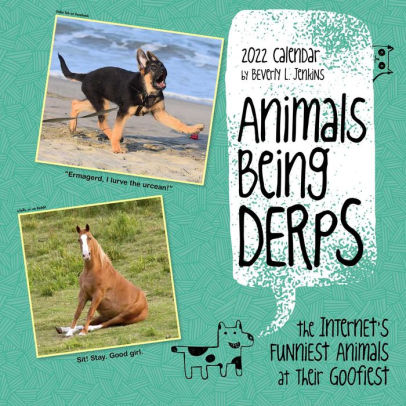 ANIMALS BEING DERPS 2022 WALL CALENDAR