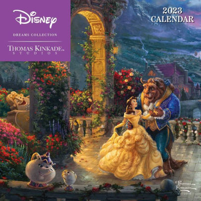 DISNEY DREAMS COLLECTION THOMAS KINCADE 2023 MINI WALL CALENDAR - ANDREWS MCMEEL