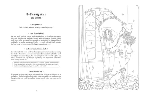 COZY WITCH TAROT COLORING BOOK -MEDEIROS. JANAINA