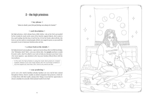 COZY WITCH TAROT COLORING BOOK -MEDEIROS. JANAINA