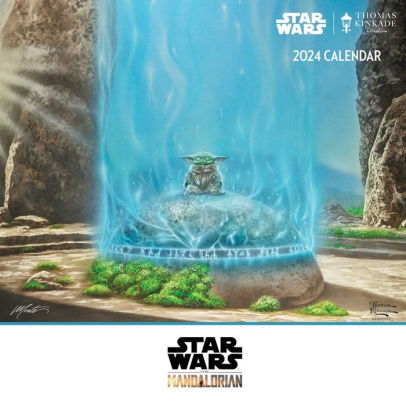 THE MANDALORIAN BY THOMAS KINKADE STUDIOS 2024 WALL CALENDAR - THOMAS KINKADE ST