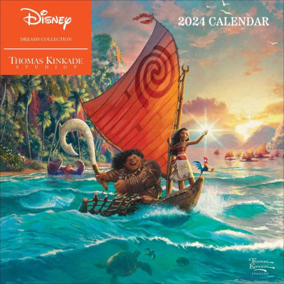 DISNEY DREAMS COLLECTION BY THOMAS KINKADE STUDIOS: 2024 WALL CALENDAR - KINKADE