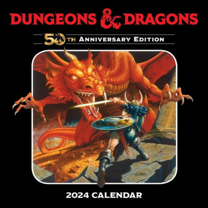DUNGEONS & DRAGONS 2024 WALL CALENDAR - WIZARDS OF THE COAST