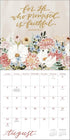 Scriptures And Florals 2025 Wall Calendar