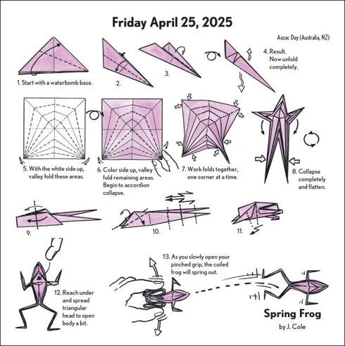 EASY ORIGAMI 2025 FOLD-A-DAY CALENDAR