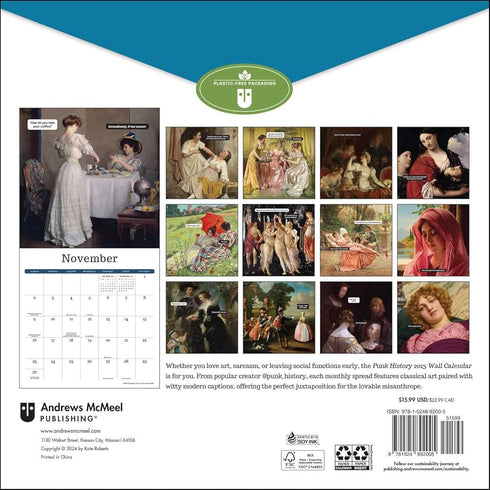 Punk History 2025 Wall Calendar