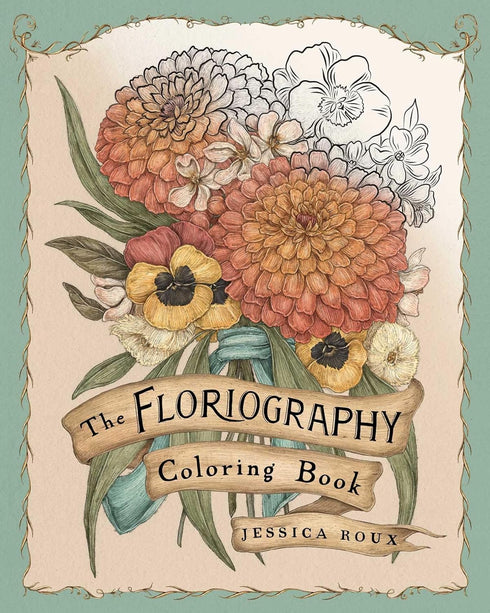 FLOROGRAPHY COLORING BOOK - ROUX. JESSICA