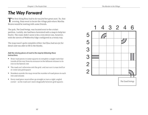 THE MURDER MYSTERY CLUB PUZZLE BOOK: MURDER IN THE VILLAGE - AYRES. LAURA JANE;